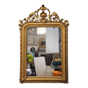 Espejo de pared Segundo Imperio, Madera tallada y dorada, Napoleon III, circa 1880 – France