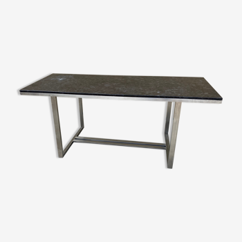 Dining table marble stainless steel feet