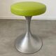 Old Stool Space Age, foot tulip alu metal vintage 70s