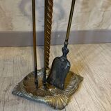 Bronze fireplace set