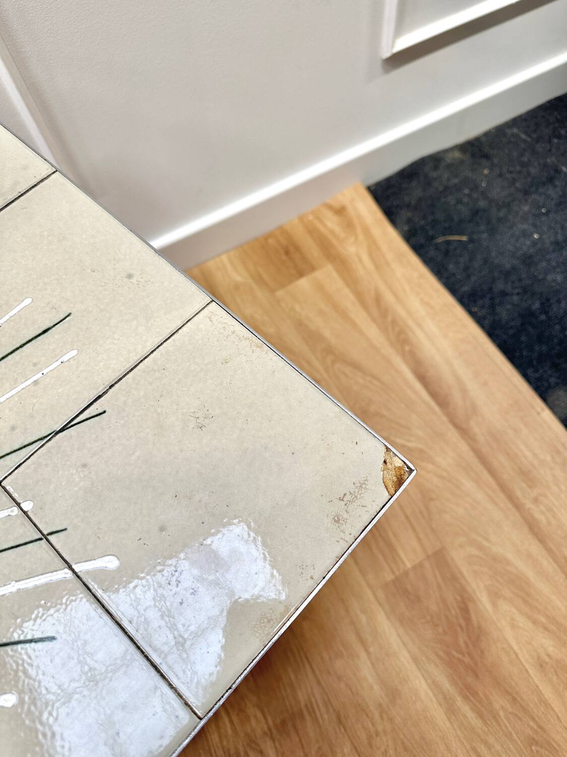 Colorful ceramic coffee table