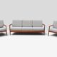 Eugen Schmidt Soloform vintage Teak Sofa und 2 Sessel