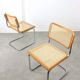 Ensemble de 2 chaises vintage B32 Cesca par Marcel Breuer, années 80.