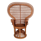 Fauteuil Emmanuelle rotin 1970