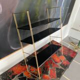 Vintage metal string shelves