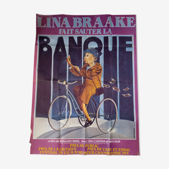 Affiche lina braake gait sauter la banque