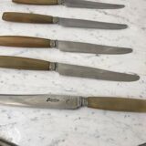 set of 8 horn knives from the 60s