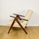Vintage armchair B-310 VAR beige velvet from the Jade series - 2 pieces available