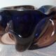 Empty ashtray blown glass pocket