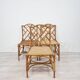 Chaises en osier attribuées Dal Vera, 1970