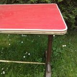 Authentic bistro table year 1950 completely renovated
