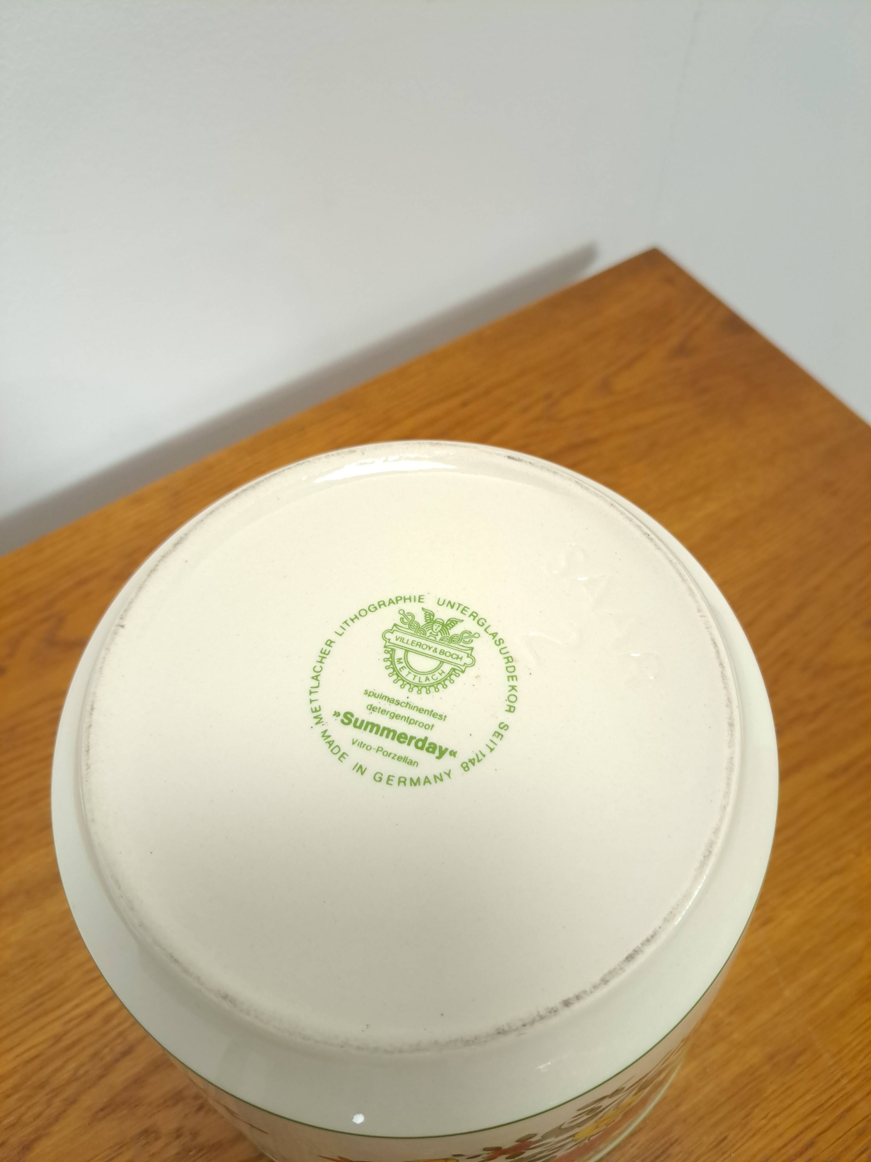 Porseleinen bloempot Villeroy en Boch Summerday