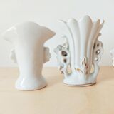 Set of 4 porcelain wedding vases