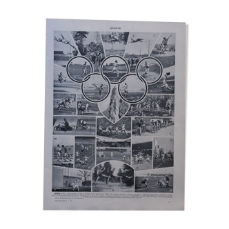 Original sports lithograph