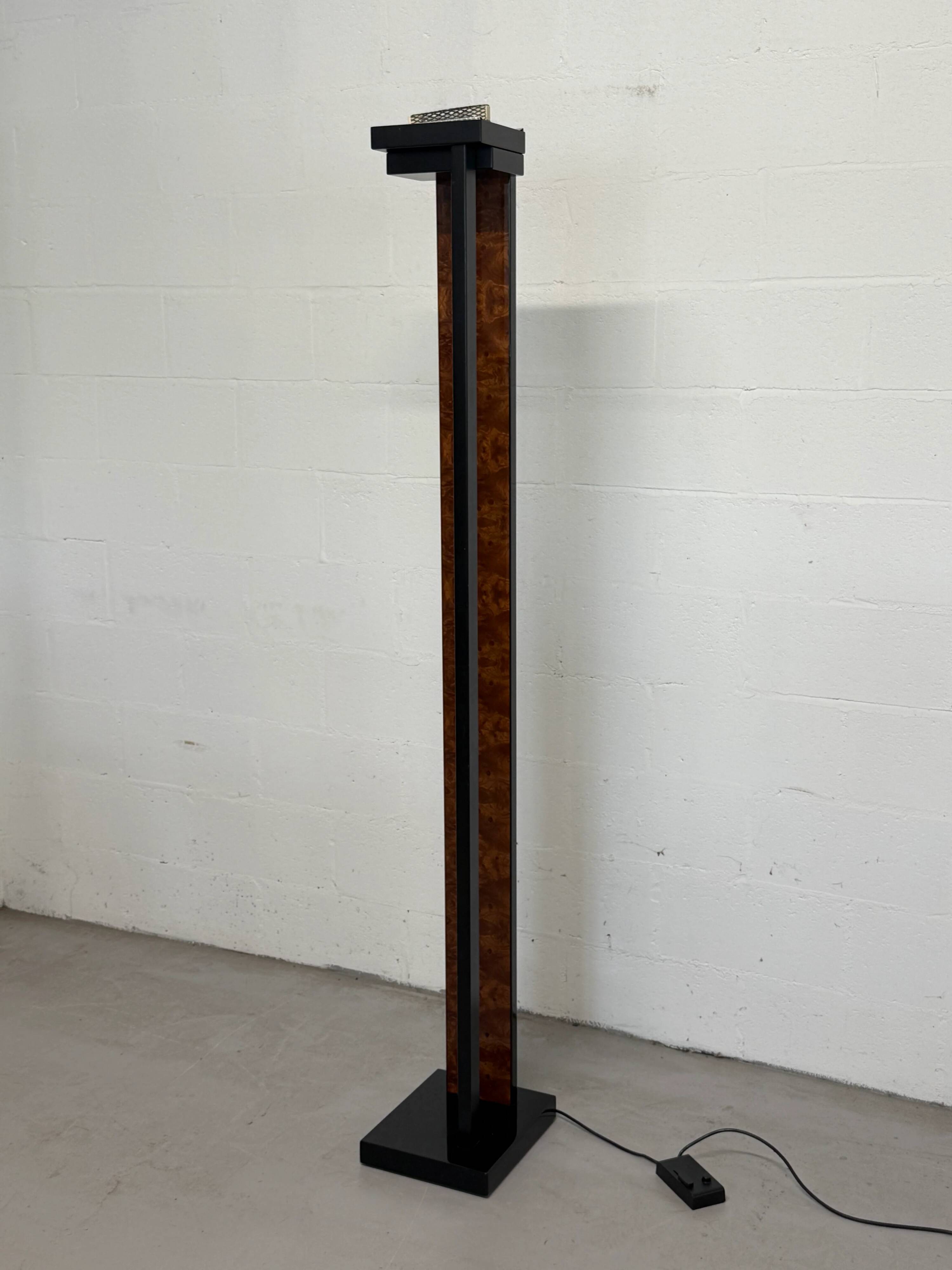 Vintage designer floor lamp signed Paul Michel, 1980s.