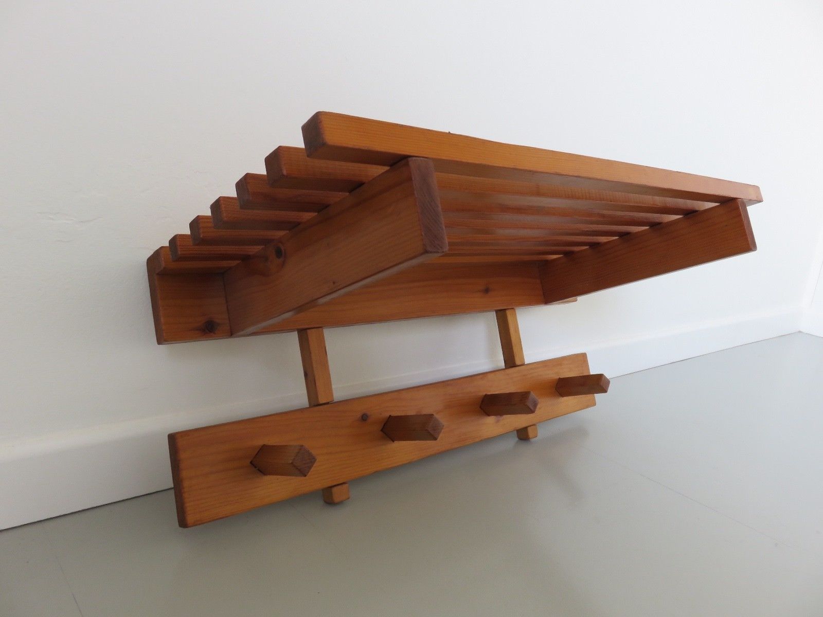 Porte manteau vestiaire scandinave années 70
