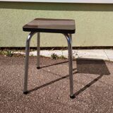 Formica stool, dark wood