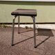 Formica stool, dark wood
