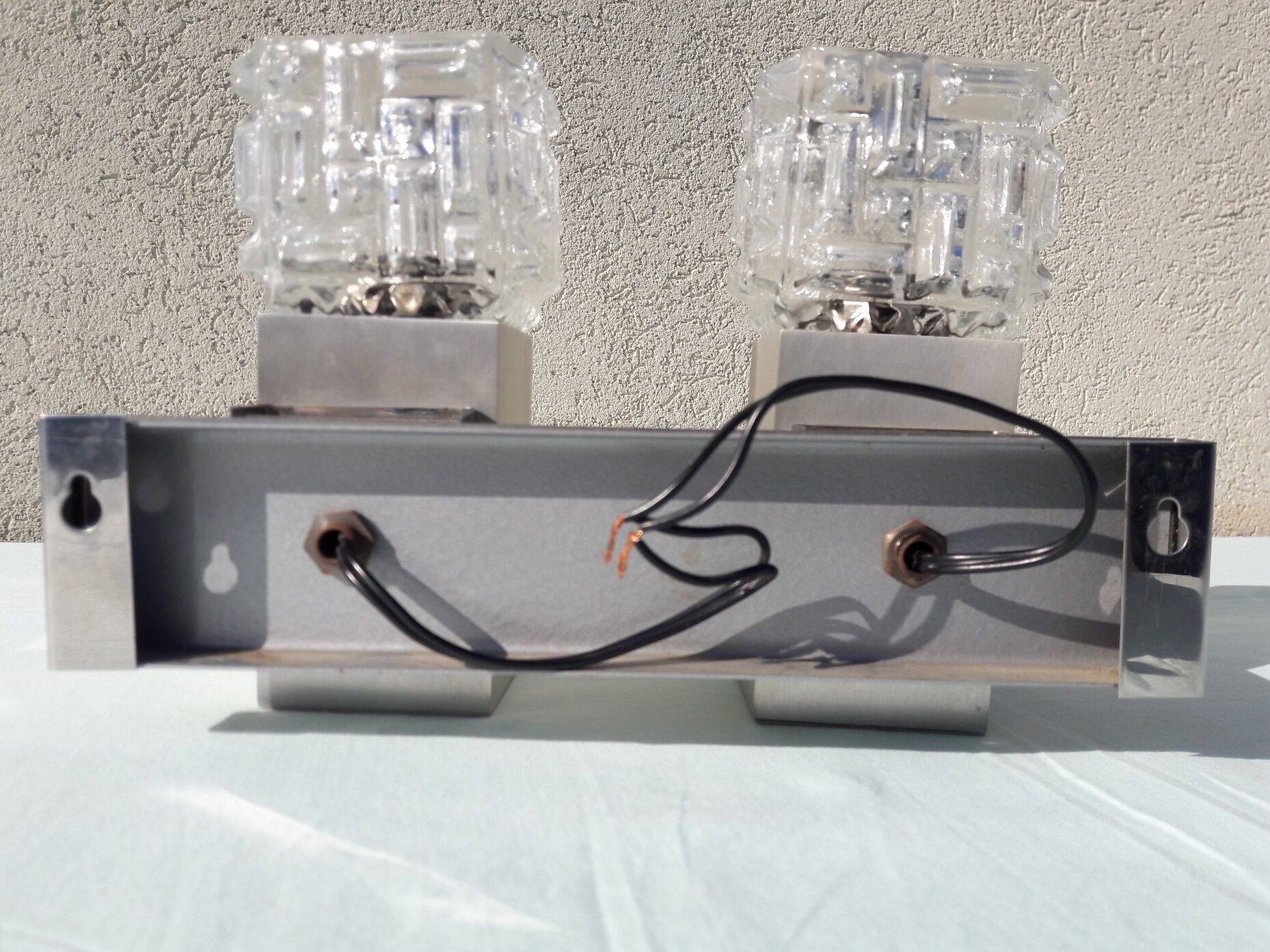 Pair of 70's wall lamps