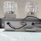 Pair of 70's wall lamps