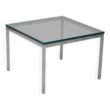 Knoll metal and glass coffee table