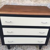 Commode des années 1950 en acajou relookée