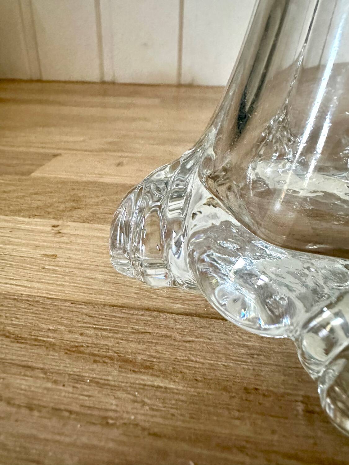 Large art nouveau glass soliflore