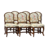 Série de 6 chaises de style Louis XV