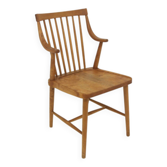 Fauteuil scandinave "Pinnstol" en hêtre, Suède, 1960