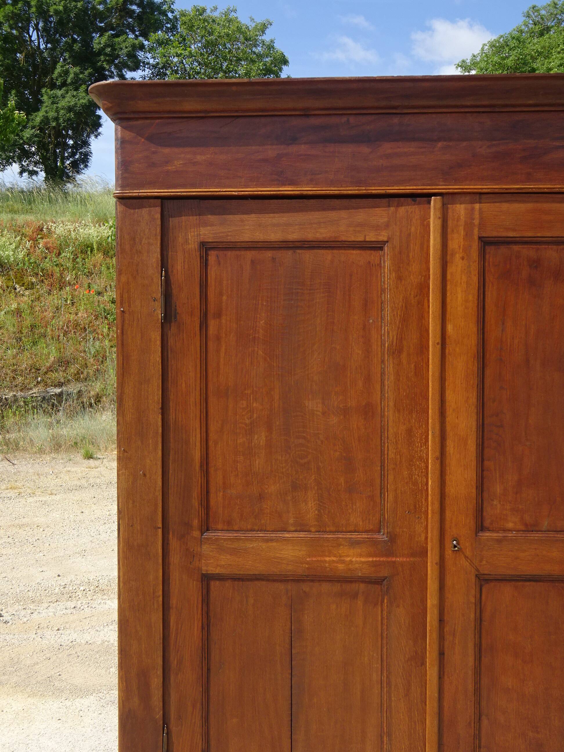Large Parisian wardrobe in solid oak
