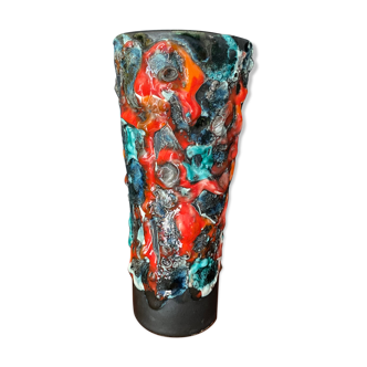 Vallauris style sea foam vase