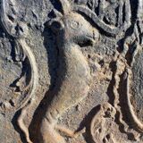 Castle unicorn fireplace plate