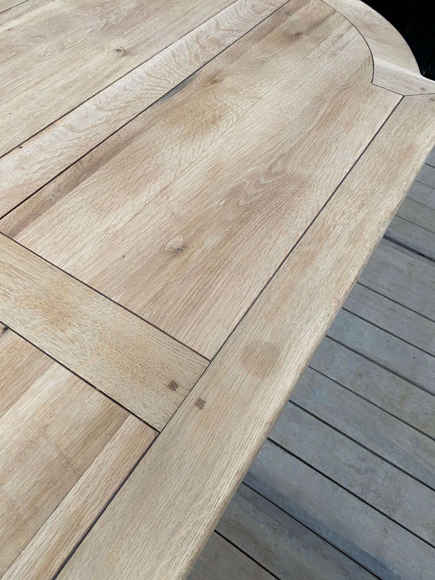 Solid oak monastery table