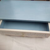 Old wooden shelf with drawer