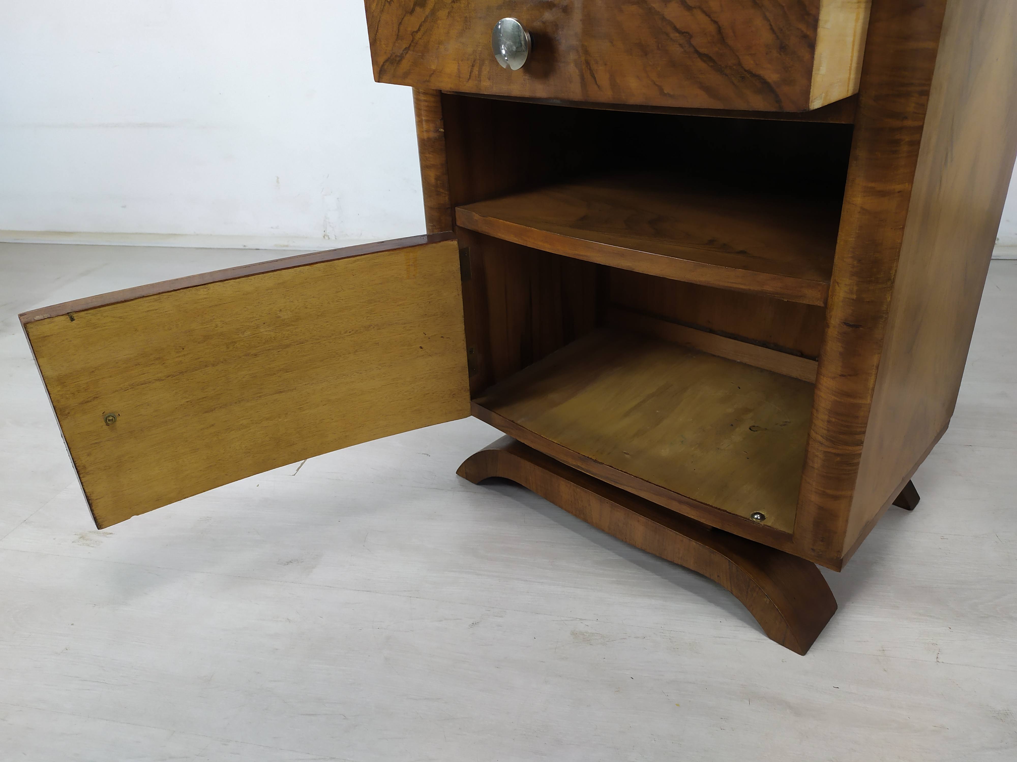 Pair of art deco bedside tables