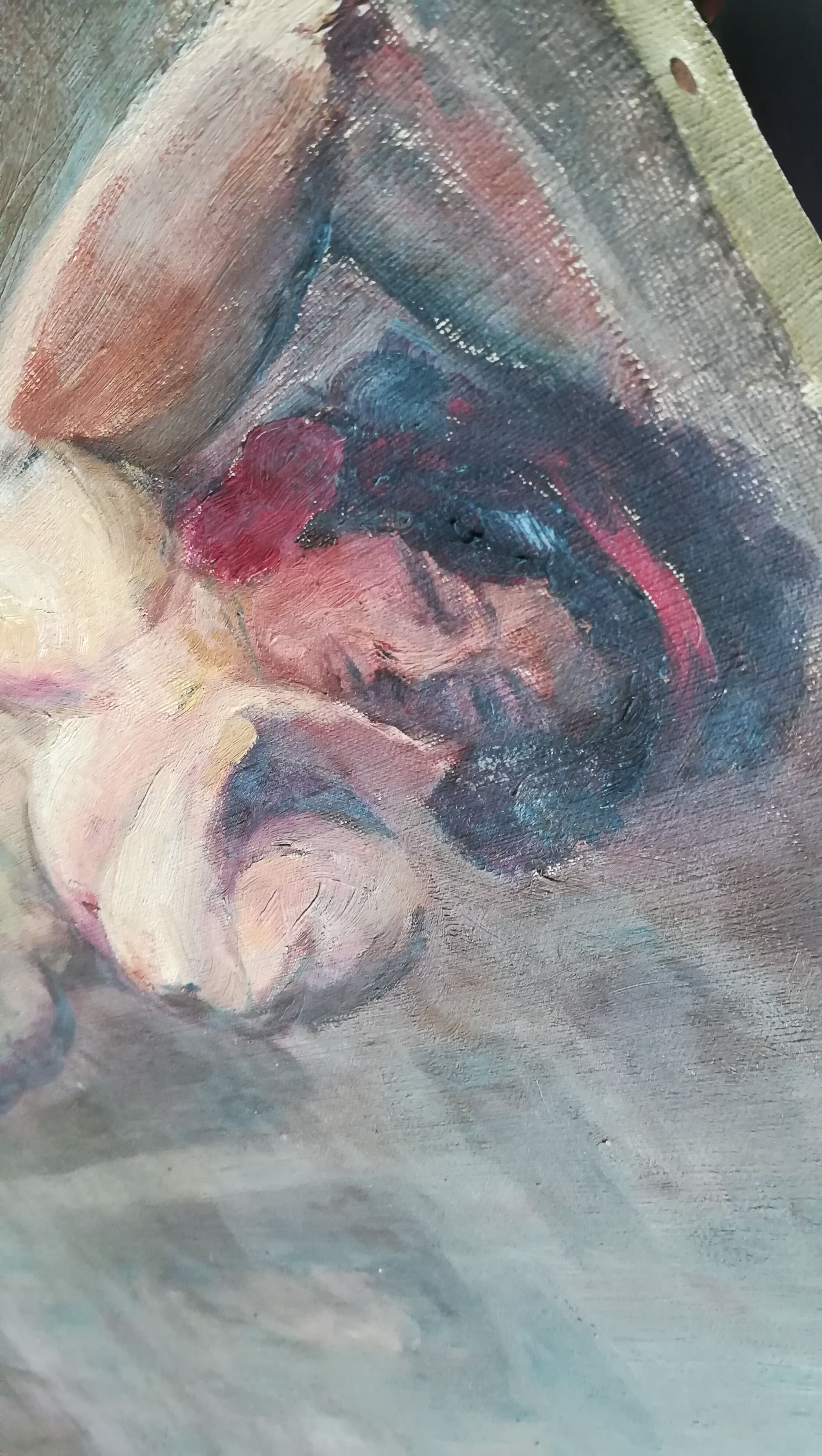 Oil on canvas / nude 1900-20