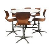 Table and chairs set 1970