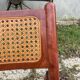 Pair of Italian folding chairs in vintage canning