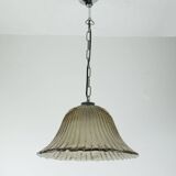 Suspension vintage briloner leuchten verre de murano et métal années 1970