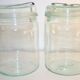 Jar old "La Lyonnaise" glass set of 2