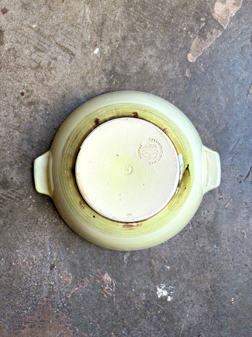 ALCEA hand-painted ceramic bowl with handles