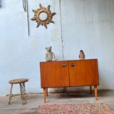 Scandinavian tv stand sideboard in teak 1960 vintage