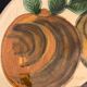 Glazed ceramic plate Puigdemont fruits, 1960