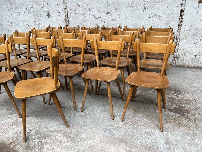 Set of 26 vintage Scandinavian design bistro chairs from 1960