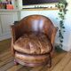 Leather club chair