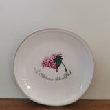 Plate cup La Closerie des Lilas vintage flower pattern France pillivuyt