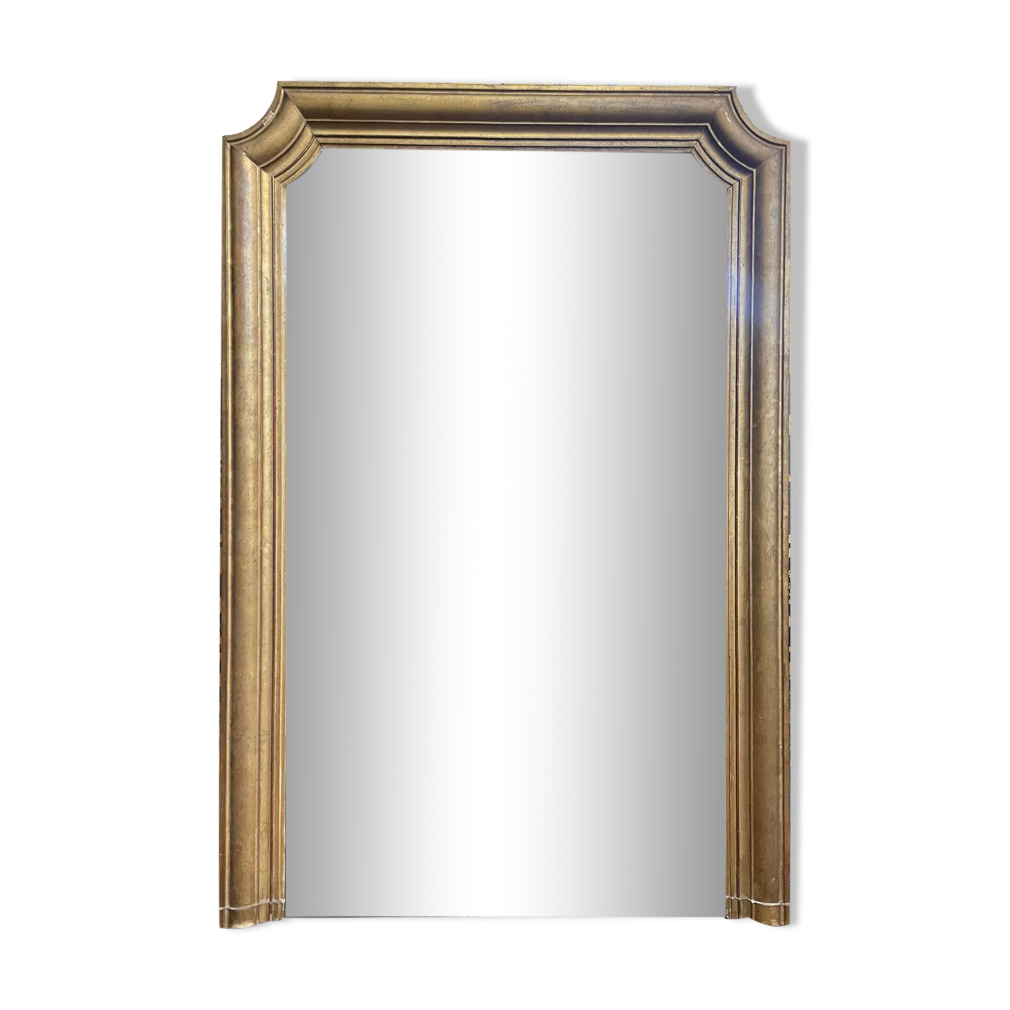 Louis Philippe Gendarme mirror with gold leaf