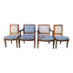 Ensemble 4 sièges – Style Louis XVI – Bois sculpté – Fin XIXe / Début XXe