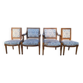 Ensemble 4 sièges – Style Louis XVI – Bois sculpté – Fin XIXe / Début XXe