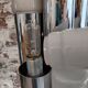 Iconic floor lamp by Gaetano Sciolari, chrome, 1970s - Space Age vintage
